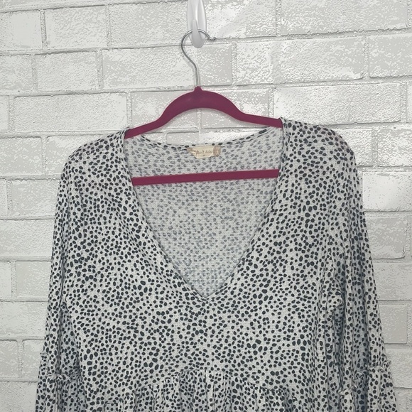 Altar'd State Flare Sleeve Cropped Long Sleeve Top - Picture 2 of 8